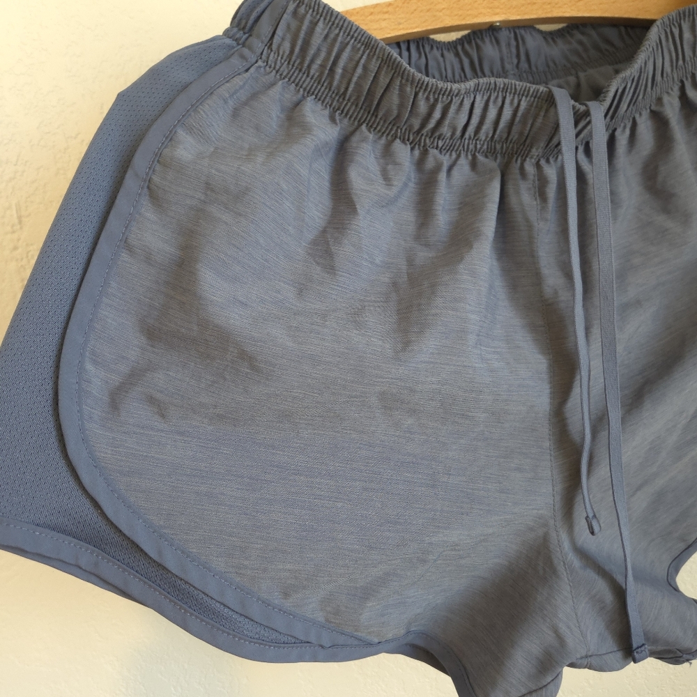 Nike Tempo Blue Running Shorts Women's Athletic Linen Dri Fit Tie West Size M - Picture 3 of 13